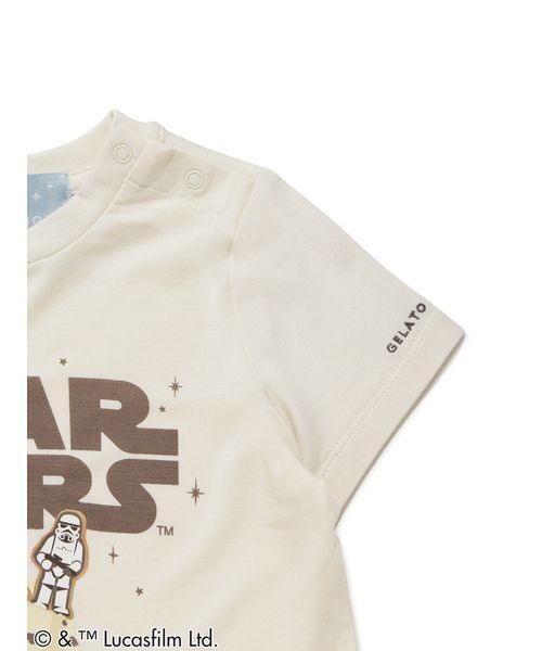 gelato pique(ジェラートピケ)の「【STAR WARS】【ベビー】ワンポイントTシャツ(その他ベビーウェア・キッズ・クリーム/ミント・80)」の7枚目の写真