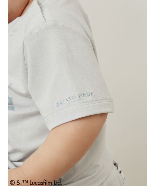 gelato pique(ジェラートピケ)の「【STAR WARS】【ベビー】ワンポイントTシャツ(その他ベビーウェア・キッズ・クリーム/ミント・80)」の19枚目の写真