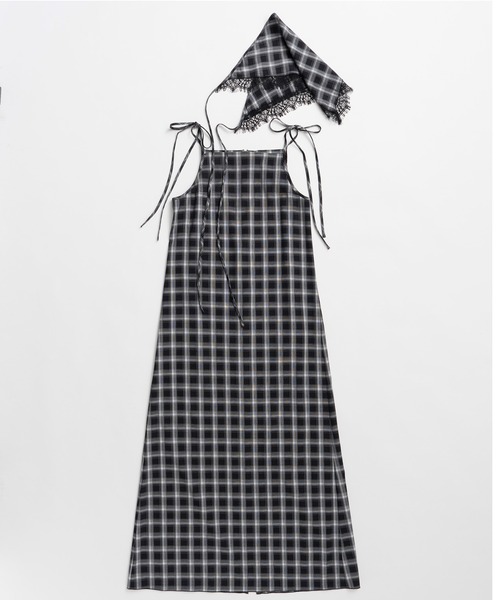 PRANK PROJECT(プランクプロジェクト)の「バブーシュカスリップドレス / Babouche Slip Dress(ワンピース・レディース・マルチ/ブラック/ホワイト・38/36)」の19枚目の写真