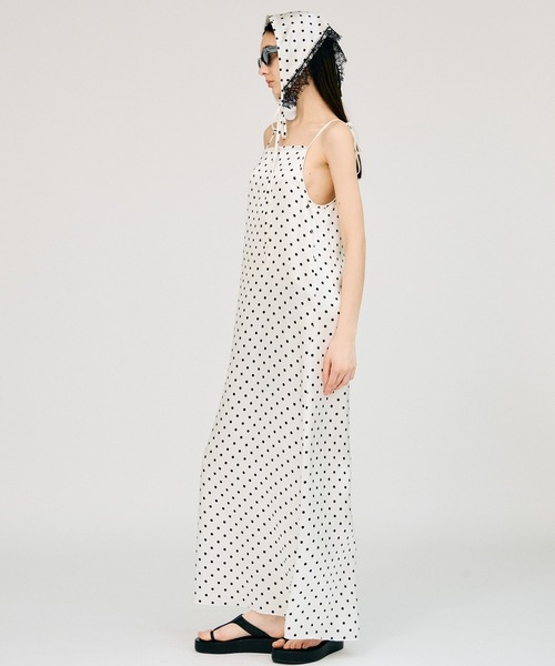 PRANK PROJECT(プランクプロジェクト)の「バブーシュカスリップドレス / Babouche Slip Dress(ワンピース・レディース・マルチ/ブラック/ホワイト・38/36)」の10枚目の写真