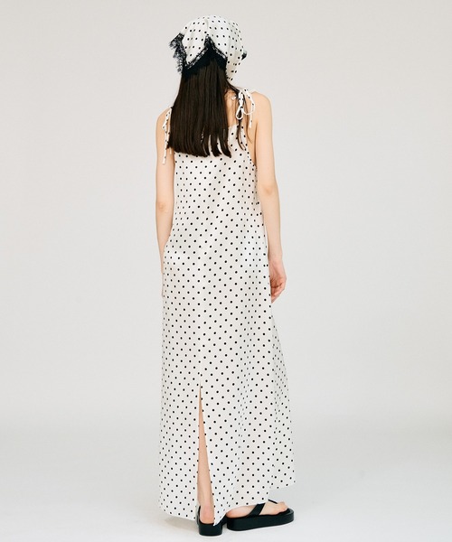 PRANK PROJECT(プランクプロジェクト)の「バブーシュカスリップドレス / Babouche Slip Dress(ワンピース・レディース・マルチ/ブラック/ホワイト・38/36)」の11枚目の写真
