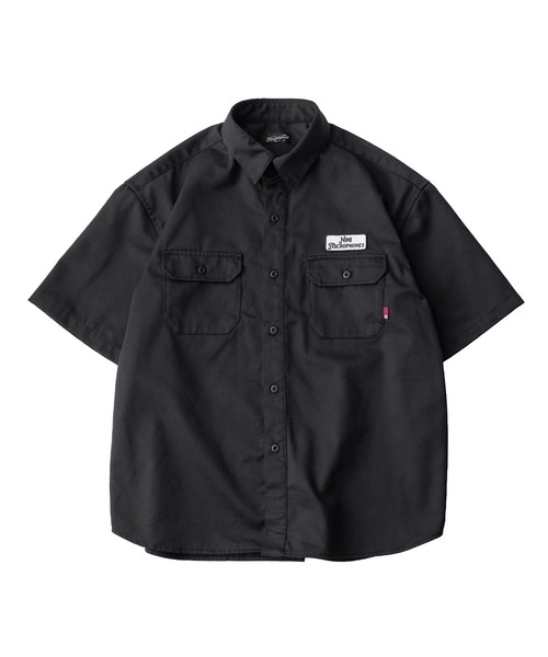 NineMicrophones(ナインマイクロフォンズ)の「WORK SHIRT-The bonds with family-(シャツ/ブラウス・メンズ・グレー/ブラック・X-LARGE/LARGE/MEDIUM/SMALL)」の3枚目の写真