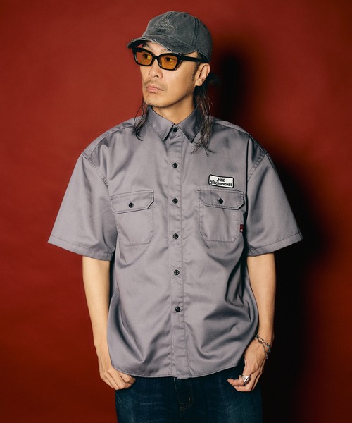 NineMicrophones(ナインマイクロフォンズ)の「WORK SHIRT-The bonds with family-(シャツ/ブラウス・メンズ・グレー/ブラック・X-LARGE/LARGE/MEDIUM/SMALL)」の12枚目の写真