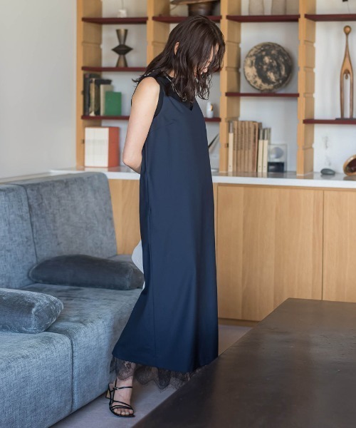 LAUTREAMONT(ロートレアモン)の「エディター東原妙子×LAUTREAMONT/レースワンピース(ワンピース・レディース・ネイビー/ライトグレー・9号)」の16枚目の写真