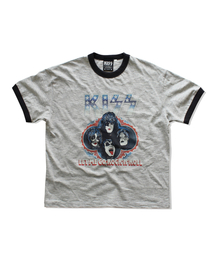 [KISS] USAロゴTシャツ(グレー)