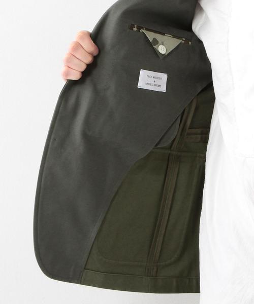 UNITED ARROWS（ユナイテッドアローズ）の「＜NW＋UA（ニックウースター＋ユナイテッドアローズ）＞ CTN MILITARY 3B JACKET †◆（テーラードジャケット・メンズ・ダークグリーン・50/44/46/48）」の5枚目の写真
