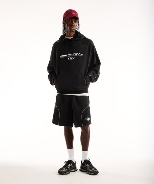 NEW BALANCE(ニューバランス)の「Trackside スウェットショートパンツ(裏毛)(スウェットパンツ・メンズ・ネイビー/ブラック・SMALL/MEDIUM/LARGE/X-LARGE/XX-LARGE)」の6枚目の写真