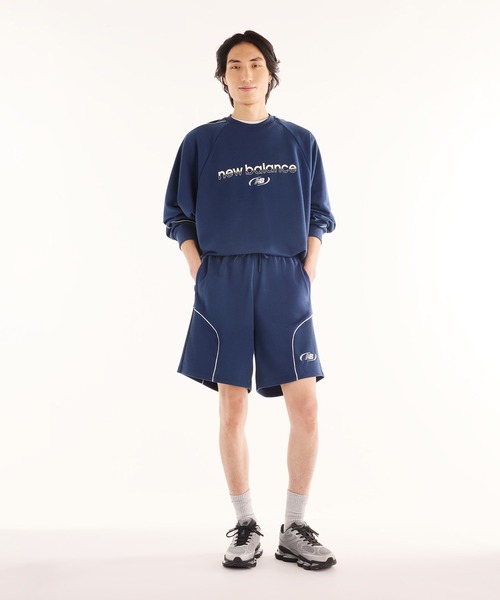NEW BALANCE(ニューバランス)の「Trackside スウェットショートパンツ(裏毛)(スウェットパンツ・メンズ・ネイビー/ブラック・SMALL/MEDIUM/LARGE/X-LARGE/XX-LARGE)」の7枚目の写真