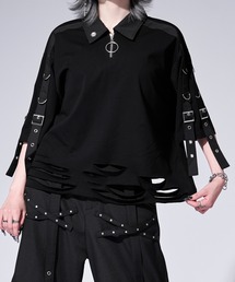 GRANCY】Print Design Sheer Knit / プリントデザインシアーニット
