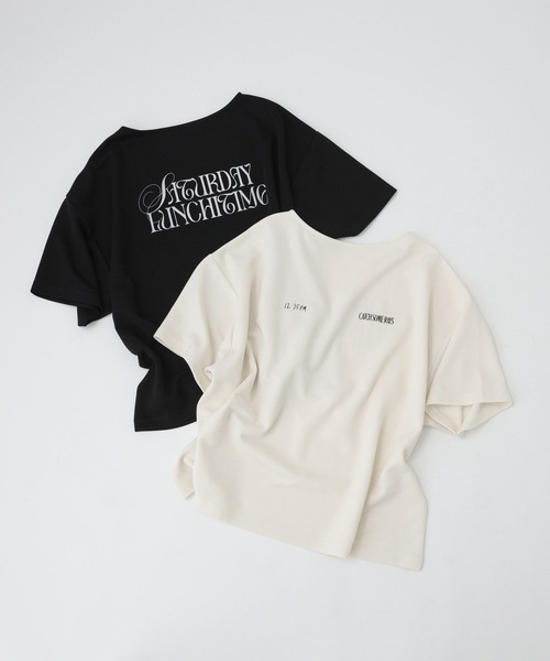 She is-.（シーイズ）の「【SHE is-.】＜別注＞バックプリントT（Tシャツ/カットソー・レディース・ブラック/ホワイト・フリー）」の3枚目の写真