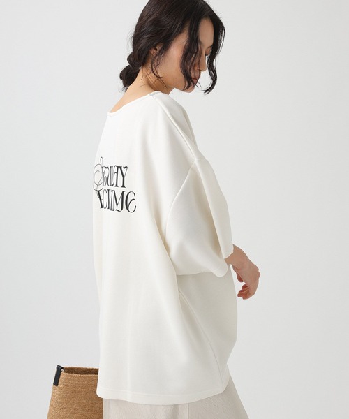 She is-.（シーイズ）の「【SHE is-.】＜別注＞バックプリントT（Tシャツ/カットソー・レディース・ブラック/ホワイト・フリー）」の6枚目の写真