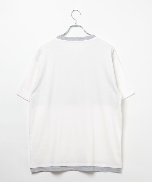 ALAND(エーランド)の「【UNISEX】ALAND/レイヤードヘンリ-半袖T(Tシャツ/カットソー・レディース・グレー/ブラック/ホワイト・LARGE/SMALL)」の17枚目の写真