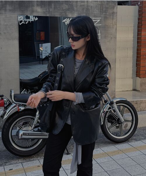 PEPLEE(ペプリー)の「シャーリングブーツカットコットンパンツ(チャコール)(その他パンツ・レディース・その他・SMALL/MEDIUM)」の10枚目の写真
