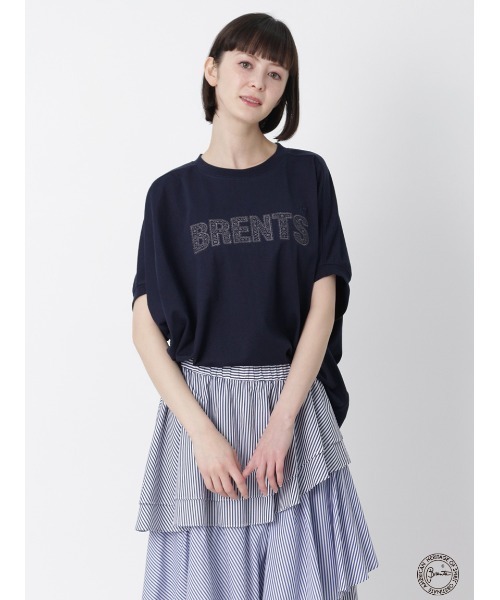 H.A.K(ハク)の「H.A.K×BRENTS プレミアム天竺ロゴレースドルマンTシャツ(Tシャツ/カットソー・レディース・ホワイト/ブラック/ネイビー・FREE)」の2枚目の写真