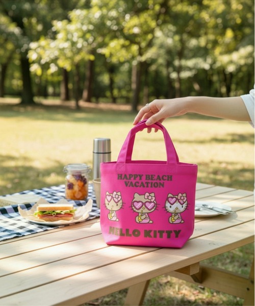 LOCALMOTION HAWAII(ローカルモーション ハワイ)の「日焼けキティKITTY MINI LUNCH BAG(トートバッグ・レディース・ピンク・FREE)」の1枚目の写真