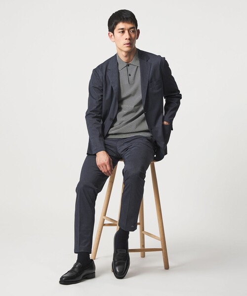 UNITED ARROWS（ユナイテッドアローズ）の「トリコット ソリッド ノープリーツ パンツ UA COZY ウォッシャブル ストレッチ 通気性（スラックス・メンズ・ネイビー・S/XXL/L/XL/M）」の18枚目の写真
