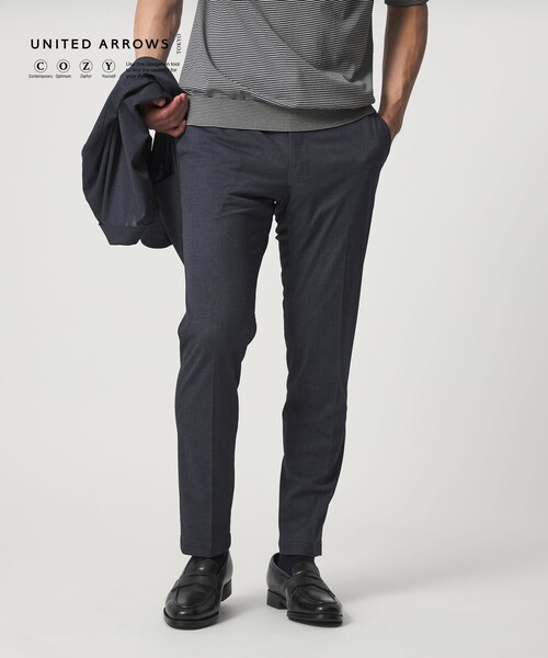 UNITED ARROWS（ユナイテッドアローズ）の「トリコット ソリッド ノープリーツ パンツ UA COZY ウォッシャブル ストレッチ 通気性（スラックス・メンズ・ネイビー・S/XXL/L/XL/M）」の2枚目の写真