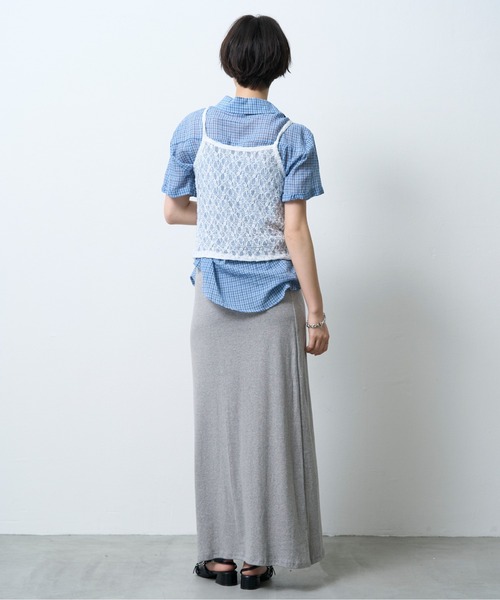 NUJOH（ヌゾ）の「Lace Layered Camisole Top / レースレイヤードキャミソールトップ（キャミソール・レディース・ベージュ/アイボリー/ブラック・FREE）」の14枚目の写真