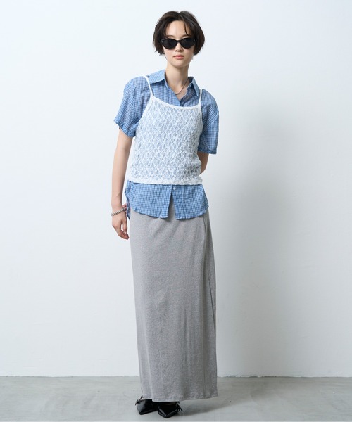 NUJOH（ヌゾ）の「Lace Layered Camisole Top / レースレイヤードキャミソールトップ（キャミソール・レディース・ベージュ/アイボリー/ブラック・FREE）」の12枚目の写真