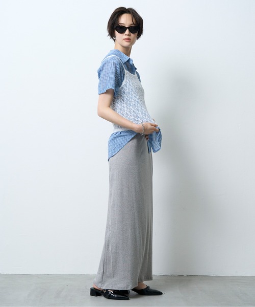 NUJOH（ヌゾ）の「Lace Layered Camisole Top / レースレイヤードキャミソールトップ（キャミソール・レディース・ベージュ/アイボリー/ブラック・FREE）」の11枚目の写真