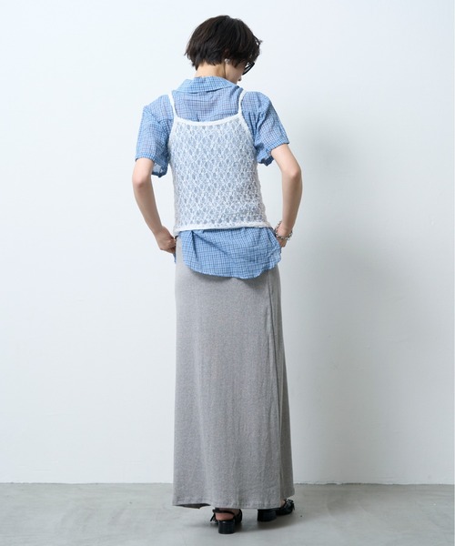 NUJOH（ヌゾ）の「Lace Layered Camisole Top / レースレイヤードキャミソールトップ（キャミソール・レディース・ベージュ/アイボリー/ブラック・FREE）」の13枚目の写真