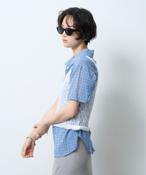 NUJOH（ヌゾ）の「Lace Layered Camisole Top / レースレイヤードキャミソールトップ（キャミソール・レディース・ベージュ/アイボリー/ブラック・FREE）」の6枚目の写真