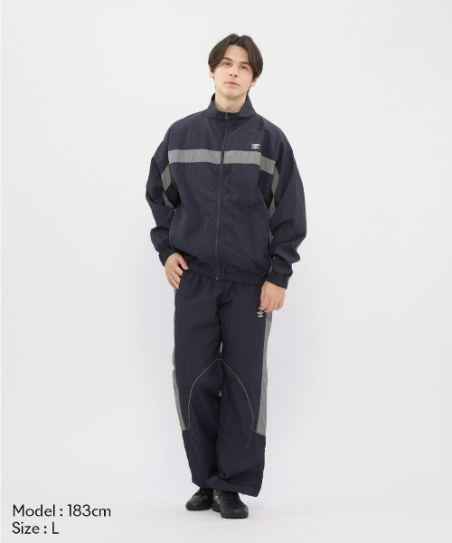 UMBRO（アンブロ）の「umbro/アンブロ ナイロンウーブンワイドパンツ ウインド・シェル（その他パンツ・メンズ・オフホワイト/ネイビー・S/L/O/M）」の18枚目の写真