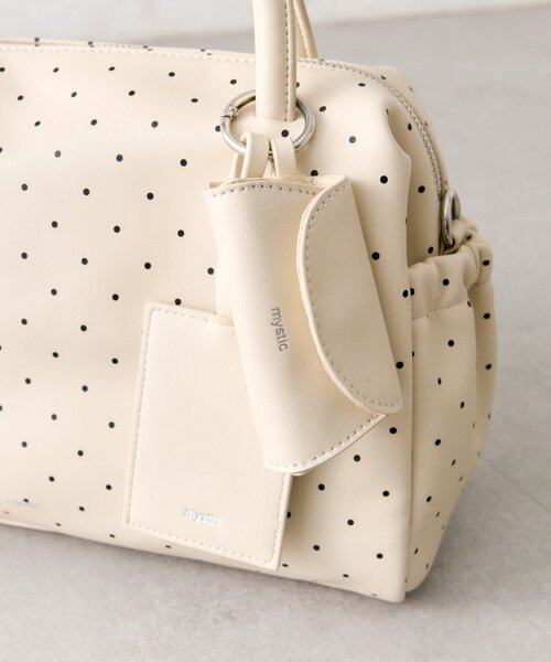 mystic(ミスティック)の「サイドポケットボストンBAG(ボストンバッグ・レディース・ブラウン/アイボリー・ONE SIZE)」の12枚目の写真
