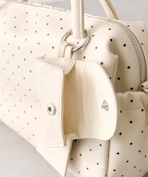 mystic(ミスティック)の「サイドポケットボストンBAG(ボストンバッグ・レディース・ブラウン/アイボリー・ONE SIZE)」の14枚目の写真
