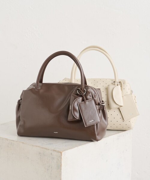 mystic(ミスティック)の「サイドポケットボストンBAG(ボストンバッグ・レディース・ブラウン/アイボリー・ONE SIZE)」の19枚目の写真