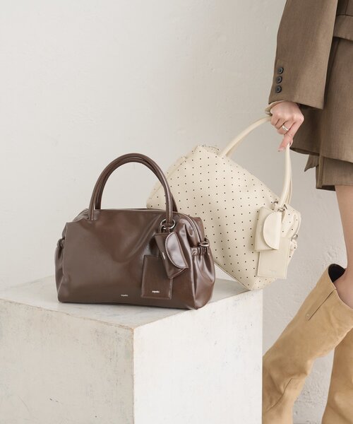 mystic(ミスティック)の「サイドポケットボストンBAG(ボストンバッグ・レディース・ブラウン/アイボリー・ONE SIZE)」の20枚目の写真