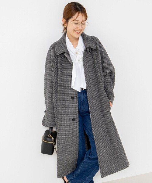 NOLLEY’S(ノーリーズ)の「NMPバルマカーンコート(トレンチコート・レディース・キャメル/ブラック系その他・M)」の7枚目の写真