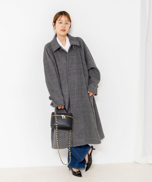 NOLLEY’S(ノーリーズ)の「NMPバルマカーンコート(トレンチコート・レディース・キャメル/ブラック系その他・M)」の9枚目の写真