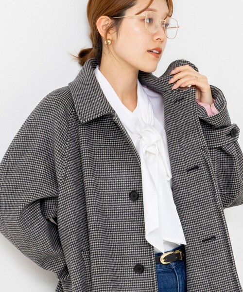 NOLLEY’S(ノーリーズ)の「NMPバルマカーンコート(トレンチコート・レディース・キャメル/ブラック系その他・M)」の10枚目の写真