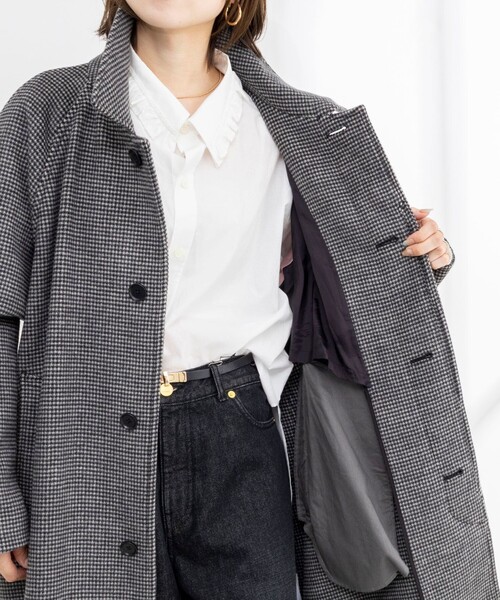 NOLLEY’S(ノーリーズ)の「NMPバルマカーンコート(トレンチコート・レディース・キャメル/ブラック系その他・M)」の19枚目の写真