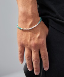 SunKu | SunKu/サンク Turquoise & Silver Peace Hook Bracelet ターコイズ シルバー ピース フック ブレスレット メンズ レディース 2026年 夏 夏服(ブレスレット)