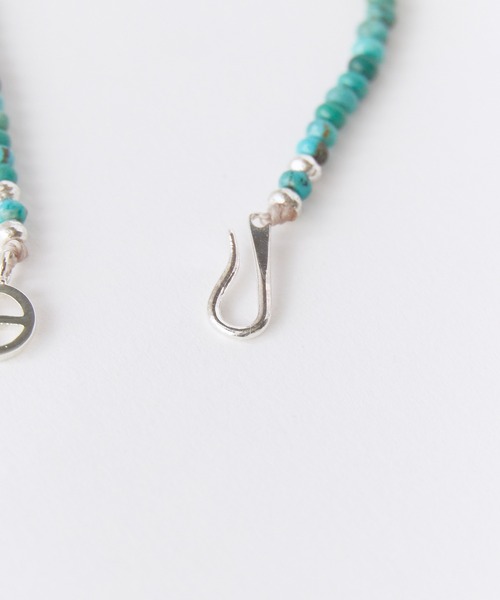 SunKu(サンク)の「SunKu/サンク Turquoise & Silver Peace Hook Bracelet ターコイズ シルバー ピース フック ブレスレット メンズ レディース 2026年 夏 夏服(ブレスレット・メンズ・ターコイズブルー・FREE)」の8枚目の写真