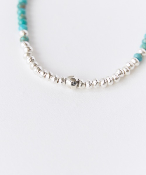 SunKu(サンク)の「SunKu/サンク Turquoise & Silver Peace Hook Bracelet ターコイズ シルバー ピース フック ブレスレット メンズ レディース 2026年 夏 夏服(ブレスレット・メンズ・ターコイズブルー・FREE)」の10枚目の写真