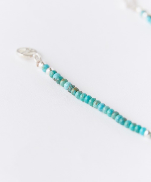 SunKu(サンク)の「SunKu/サンク Turquoise & Silver Peace Hook Bracelet ターコイズ シルバー ピース フック ブレスレット メンズ レディース 2026年 夏 夏服(ブレスレット・メンズ・ターコイズブルー・FREE)」の9枚目の写真