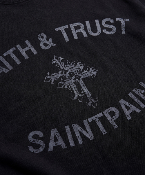 SAINTPAIN(セイントペイン)の「SPフェイスアンドトラスト 半袖Tシャツ ブラック(Tシャツ/カットソー・レディース・その他・MEDIUM/LARGE)」の3枚目の写真