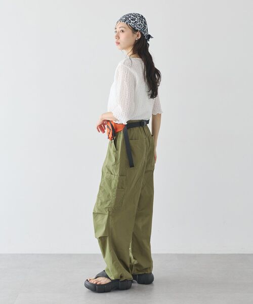 earth music&ecology(アースミュージックアンドエコロジー)の「ミリタリーパンツ(カーゴパンツ・レディース・ベージュ/カーキ・FREE)」の17枚目の写真
