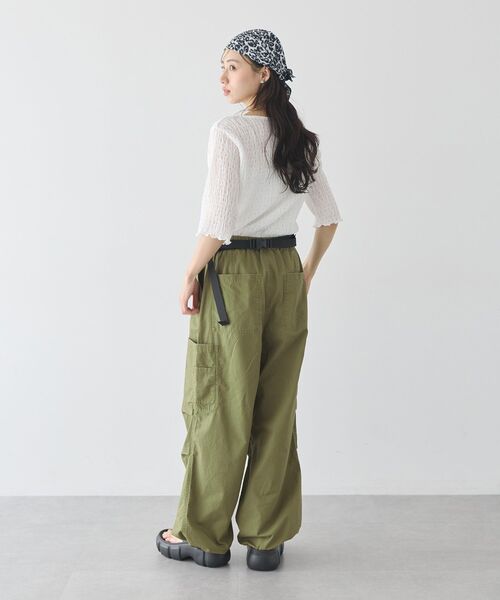 earth music&ecology(アースミュージックアンドエコロジー)の「ミリタリーパンツ(カーゴパンツ・レディース・ベージュ/カーキ・FREE)」の18枚目の写真