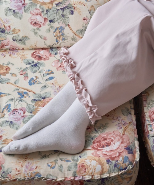Birthday room（バースデイルーム）の「フリル裾パンツ/Ruffled-hem pants（その他パンツ・レディース・ライトブルー/ピンク/アイボリー・FREE）」の19枚目の写真