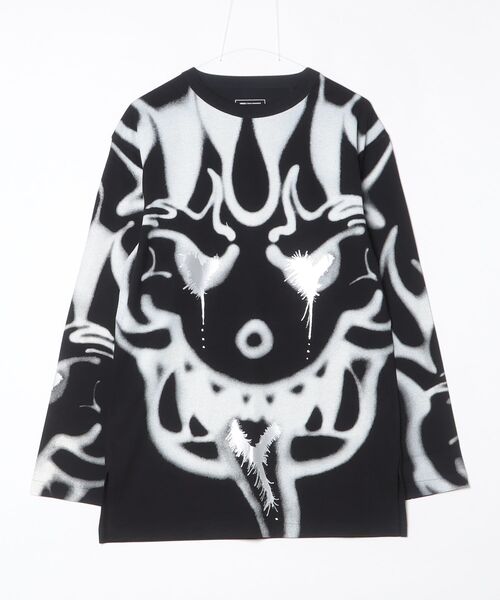 Y-3(ワイスリー)の「Y-3 CHITO GRAPHIC LONG SLEEVE TEE(Tシャツ/カットソー・メンズ・ブラック・LARGE/X-LARGE/XX-LARGE/XX-SMALL/X-SMALL/SMALL/MEDIUM)」の5枚目の写真