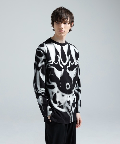 Y-3(ワイスリー)の「Y-3 CHITO GRAPHIC LONG SLEEVE TEE(Tシャツ/カットソー・メンズ・ブラック・LARGE/X-LARGE/XX-LARGE/XX-SMALL/X-SMALL/SMALL/MEDIUM)」の3枚目の写真