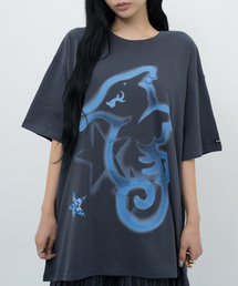 BFEEP（ビーピーピ）の「SEAHORSE BOXY TEE_CHARCOAL（Tシャツ/カットソー）」