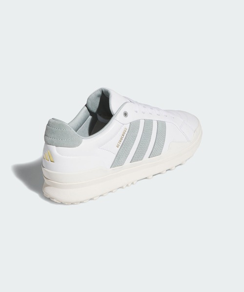 adidas(アディダス)の「レトロクロス GRIPMORE スパイクレス ゴルフ / RETROCROSS GRIPMORE SPIKELESS GOLF【adidas Golf/アディダスゴルフ】(スニーカー・メンズ・ホワイト×グリーン・24.5cm/25.5cm/26.5cm/27.5cm/28.5cm/25.0cm/26.0cm/27.0cm/28.0cm/29.0cm)」の3枚目の写真