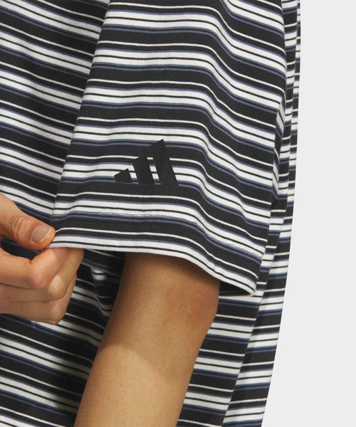 adidas(アディダス)の「スタジアム クローム オーバーサイズフィット マルチストライプ 半袖Tシャツ / アディダス adidas(Tシャツ/カットソー・レディース・ブラック・XX-LARGE/LARGE/MEDIUM/SMALL/X-LARGE/X-SMALL)」の3枚目の写真
