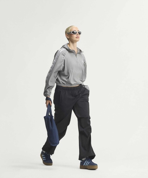 adidas(アディダス)の「アディダス オリジナルス スポーツ カバーアップジャケット / ハーフジップ / アディダス adidas(スウェット・レディース・グレー・XX-LARGE/LARGE/MEDIUM/SMALL/X-LARGE)」の4枚目の写真