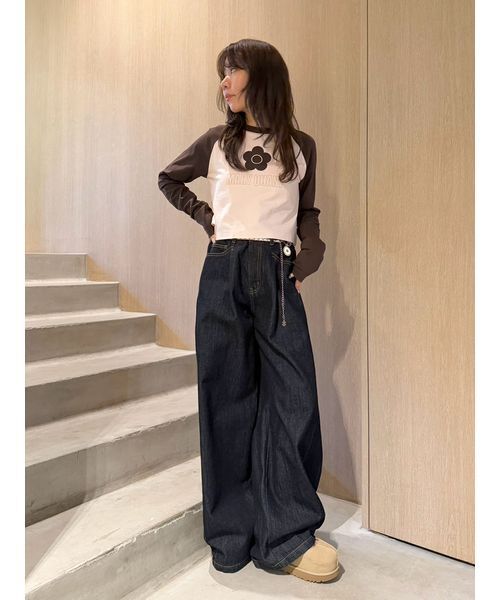 LILY BROWN(リリーブラウン)の「【LILY BROWN×MARY QUANT】2連チェーンベルト(ベルト・レディース・ブラック/ホワイト・F)」の13枚目の写真